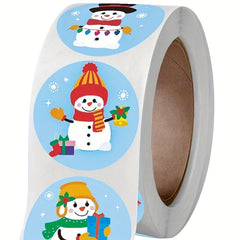 500pcs Christmas Snowman Reward Stickers for Kids