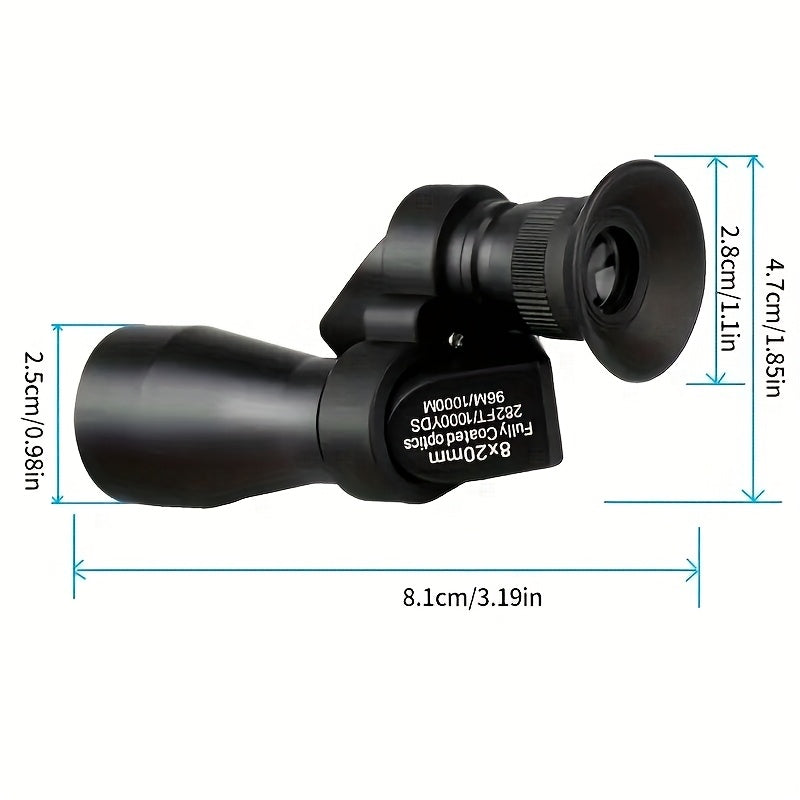 HD Mini Pocket Telescope Portable Aluminum Alloy Manual Focus