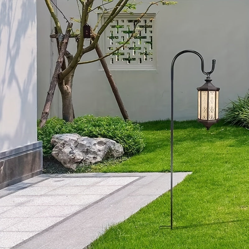 Outdoor Sheep Hook Garden Post Plant Stand Hook
