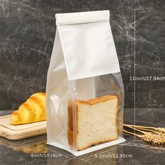 10pcs Reusable Cookie Bread Storage Bags with Visible Window