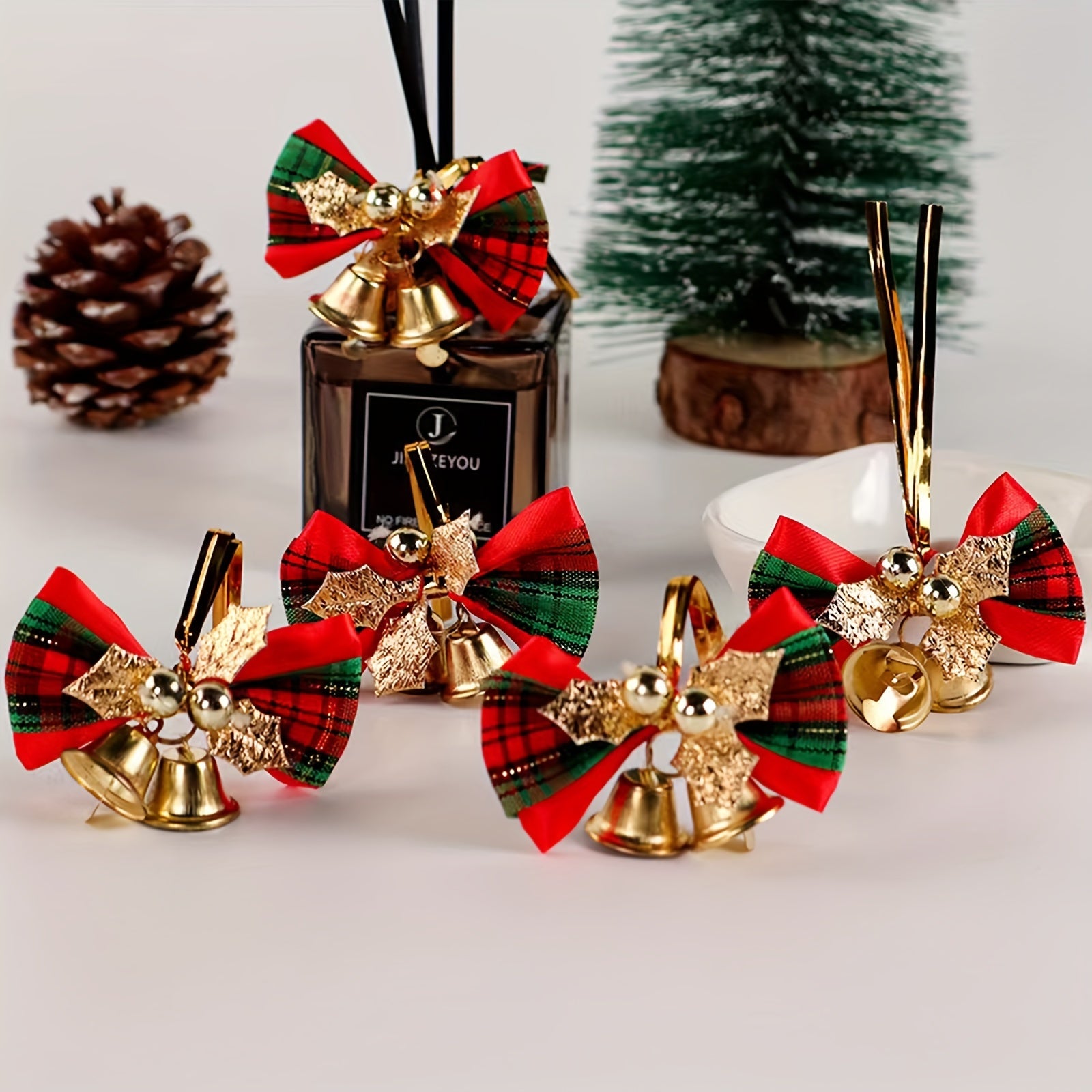 3pcs Christmas Tree Double Bell Decoration Set Christmas Tree Pendant