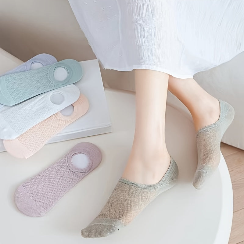 10 Pairs Soft Argyle Ankle Socks Women's Stockings