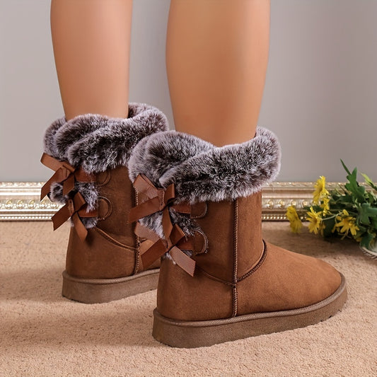 Women's Winter Snow Boots Medium Top Snow Shoes