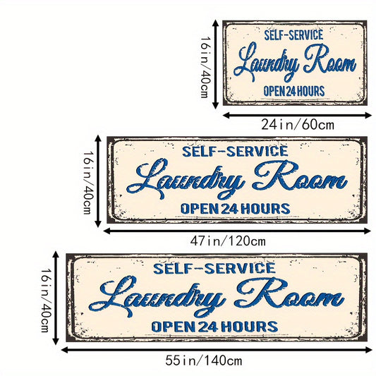 Durable Washable Area Rug Non Slip Water Absorbent Laundry Room Rug
