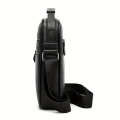 Men's Leather Crossbody Bag Shoulder Bag Multifunction Messenger
