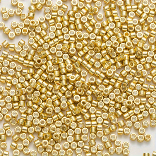 600pcs 2.0mm Electroplated Metal Glass Beads for DIY Jewelry Making