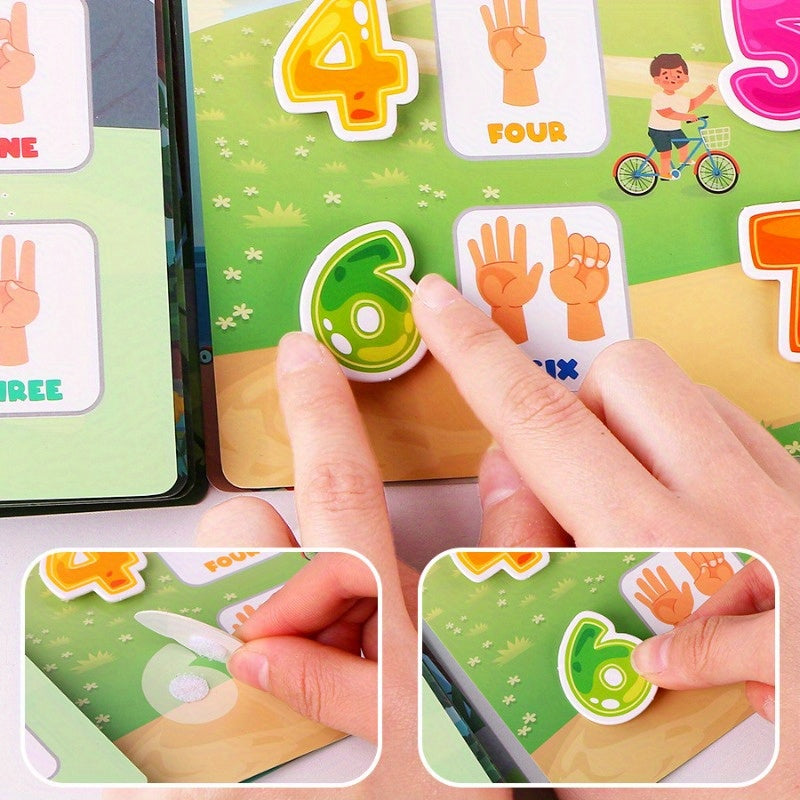 Animal & Dinosaur Themed Sensory Activity Quiet Book for Ages 3