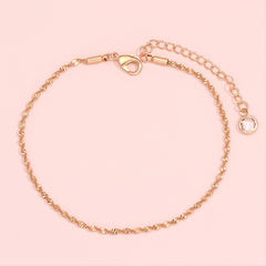 Temperament Chain Anklet Set Dainty Layered Adjustable Foot Chain
