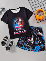 Boys Next Level Gamepad Graphic Outfit for Summer