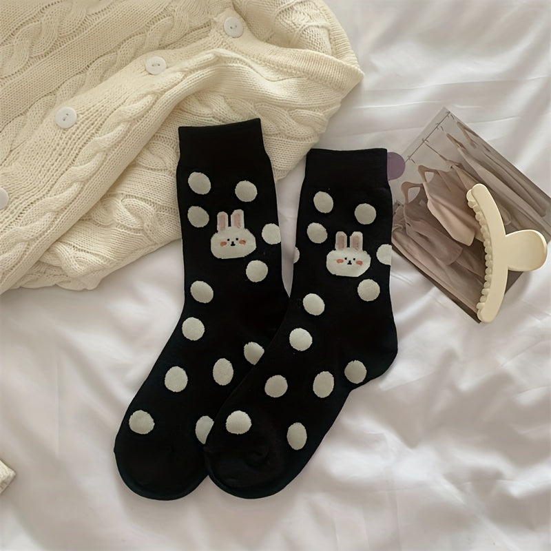 Cute Bunny Print Socks for Women