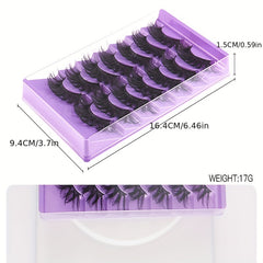 Faux Mink False Eyelashes Thick Curling Extension Makeup 7 Pairs