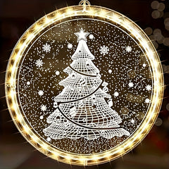 Christmas Window Light Decoration 3D Light Operated