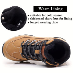Boy's High Top Hiking Boots Non Slip Durable Shoes For Outdoor