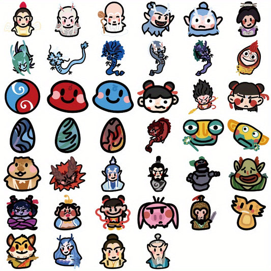 Nezha Series Graffiti Stickers - Waterproof DIY Stickers