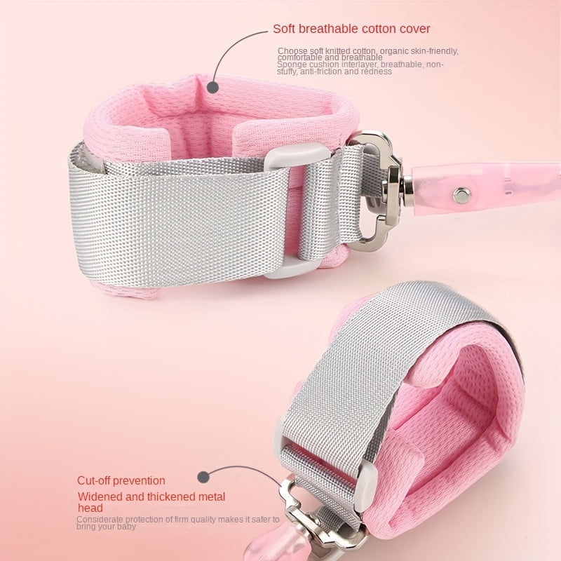 2-in-1 Toddler Anti Lost Belt & Wrist Link with Safety Lock