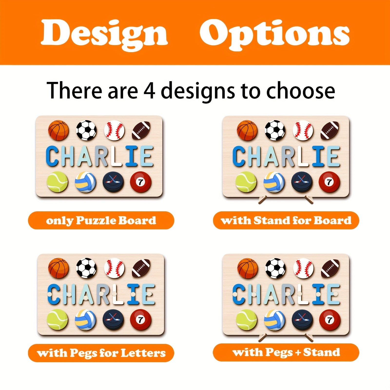 Personalized Name Puzzle with 8 Elements