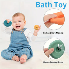 Silicone Stacking Rings Toy for Toddlers Educational Recognition