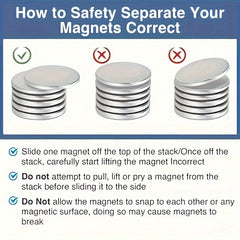 High Magnet Heavy Duty Small Circular Refrigerator Magnet for Office Use