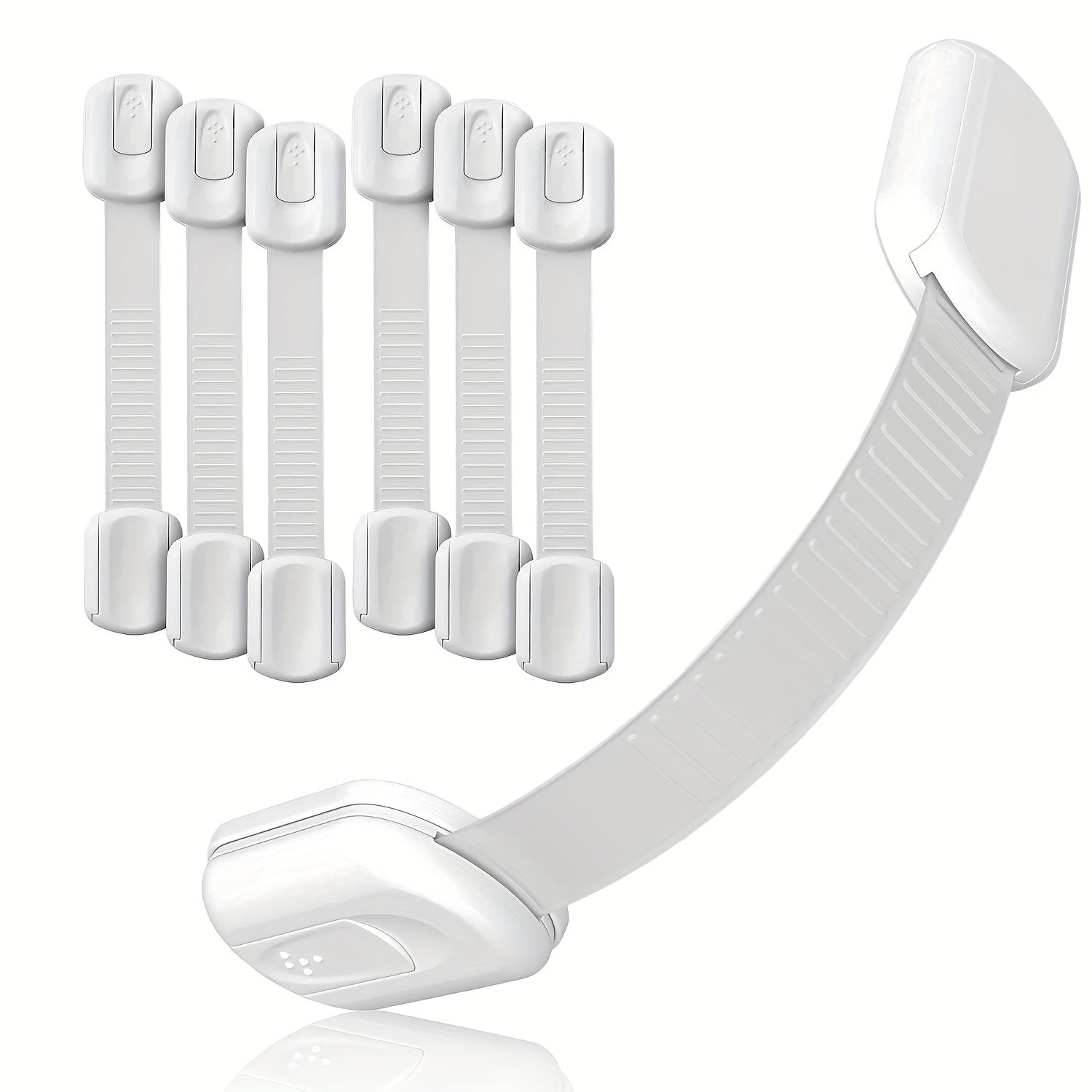 6pcs Child Safety Cabinet Locks - Baby Proofing Cabinet Strap Locks