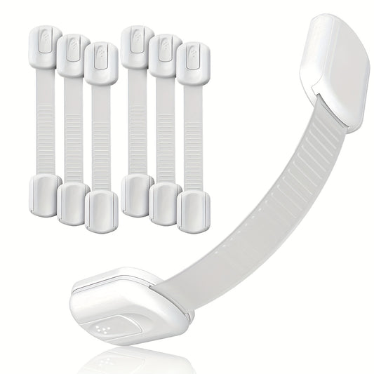 6pcs Child Safety Cabinet Locks - Baby Proofing Cabinet Strap Locks