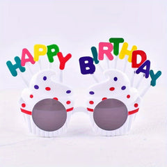 Funny Cupcake Sunglasses for Kids Party Photo Booth Props