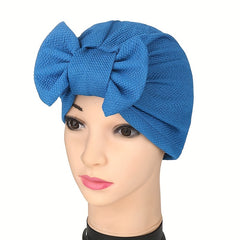Pleated Turban Cap Elastic Head Wrap Lightweight Beanie Headscarf Hijab Hats