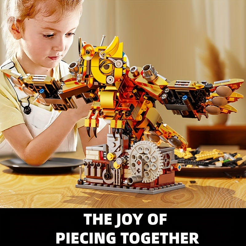 606pcs Owl Building Blocks Toy Mechanical Turnable Puzzle ABS Set