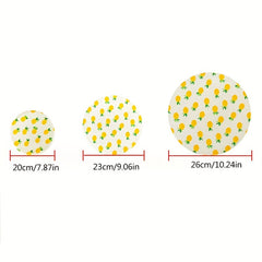 3pcs Elastic Bowl Covers Stretch Wrap Food Storage Cover