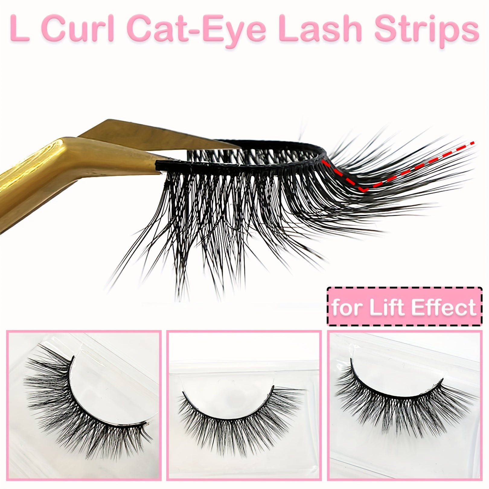14 Pairs Cat Eye Lashes Natural Cross Faux Mink False Eyelashes