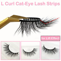 14 Pairs Cat Eye Lashes Natural Cross Faux Mink False Eyelashes