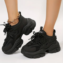 Women's Mesh Breathable Thick Bottom Running Shoes