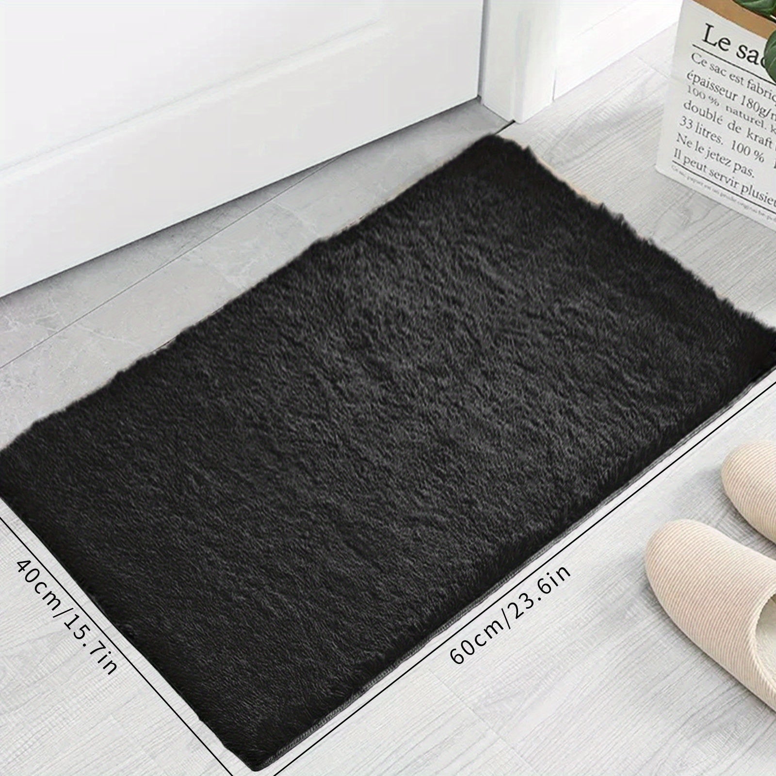Soft Area Rug Fluffy Non-slip Shag Plush Bedside Tie Dyed Living Room Carpet