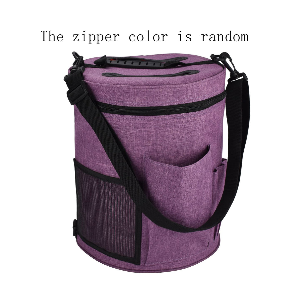 Cylindrical Yarn Storage Bag Large Capacity Non Slip Crochet Bag