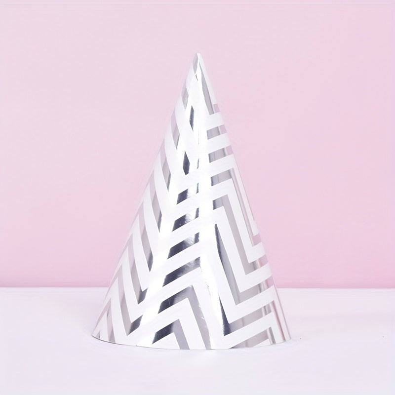 Chevron Pattern Party Hat in Polka Dot Design for Birthday