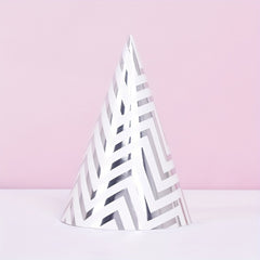 Chevron Pattern Party Hat in Polka Dot Design for Birthday