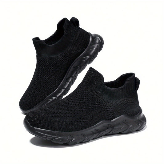 Boy's Knit Breathable Sock Shoes Soft Sole Sneakers Non Slip
