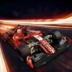 Red Formula Racing Building Blocks Set