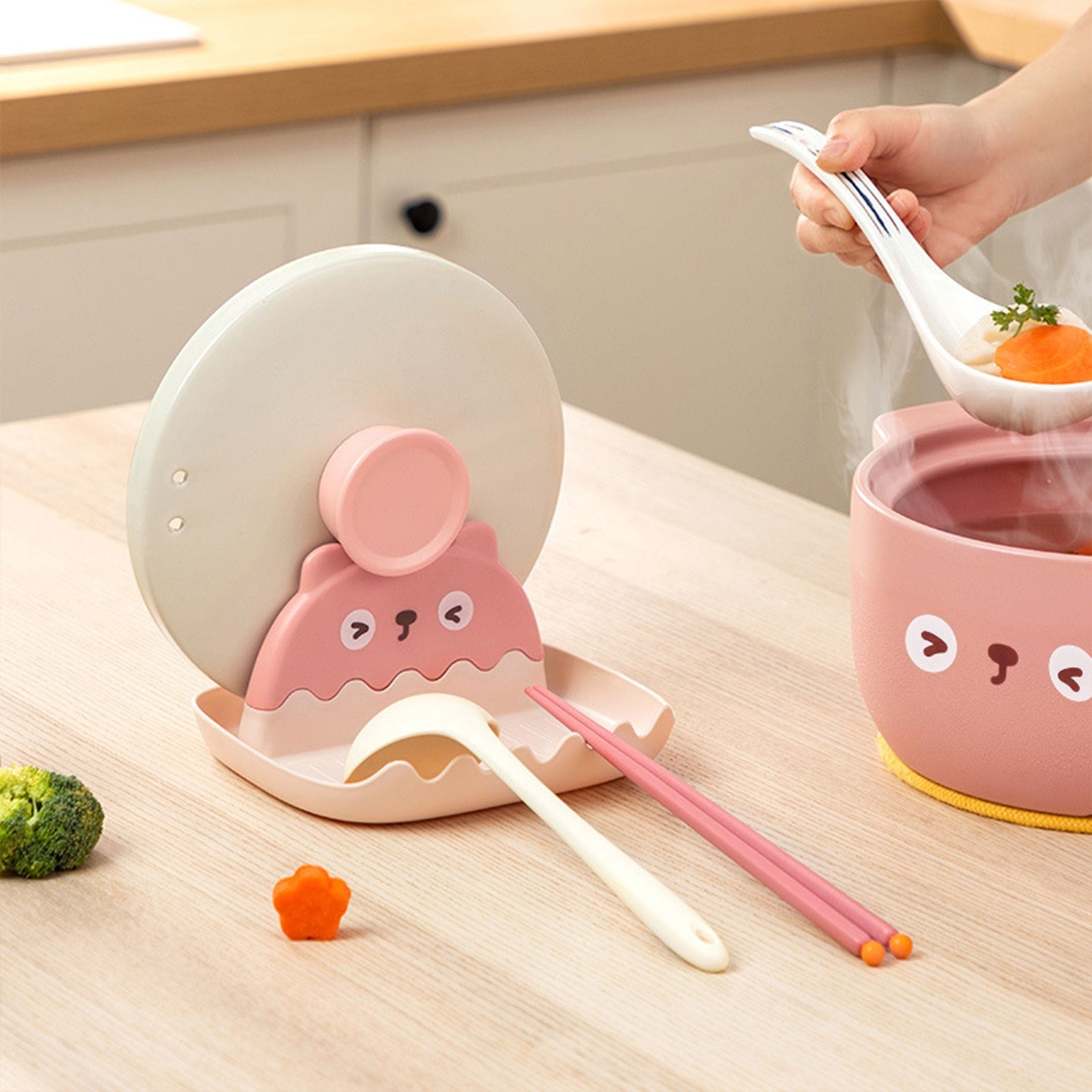 Utensil Rest With Drip Pad - Spoon & Spoon Holder - Kitchen Organizer
