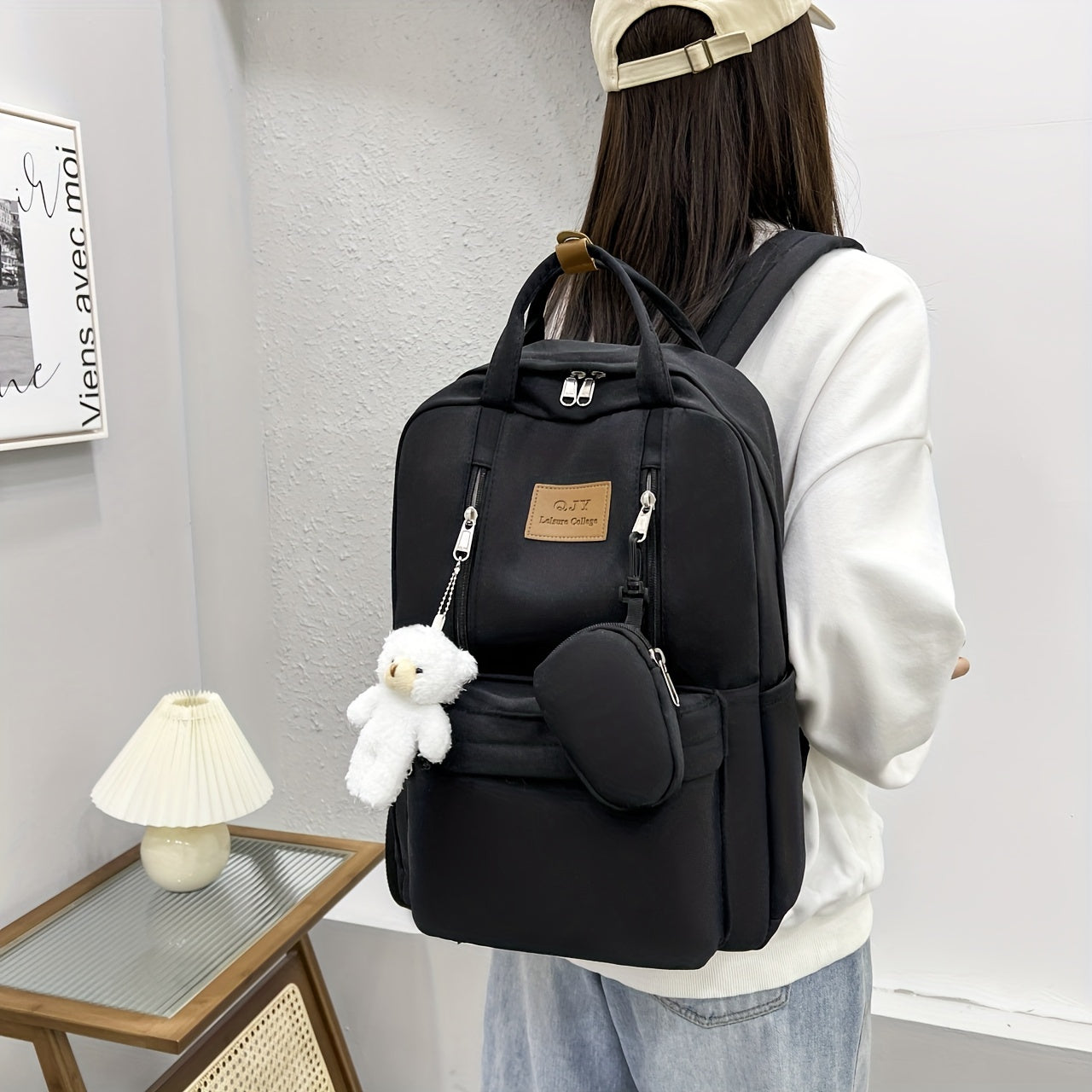 Casual Student School Bag Backpack with Large Capacity