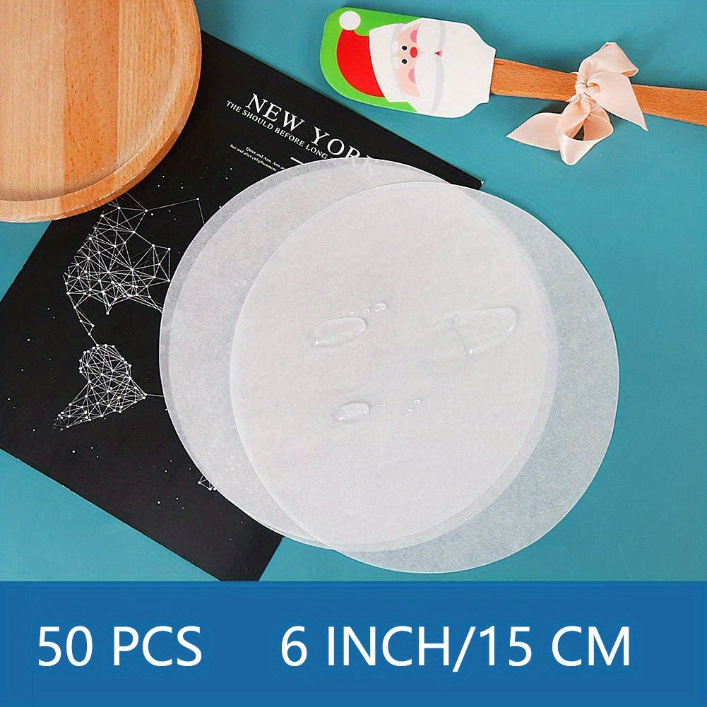 Non Stick Baking Parchment Circles Round Parchment Paper 6 Inch (100 Pcs)