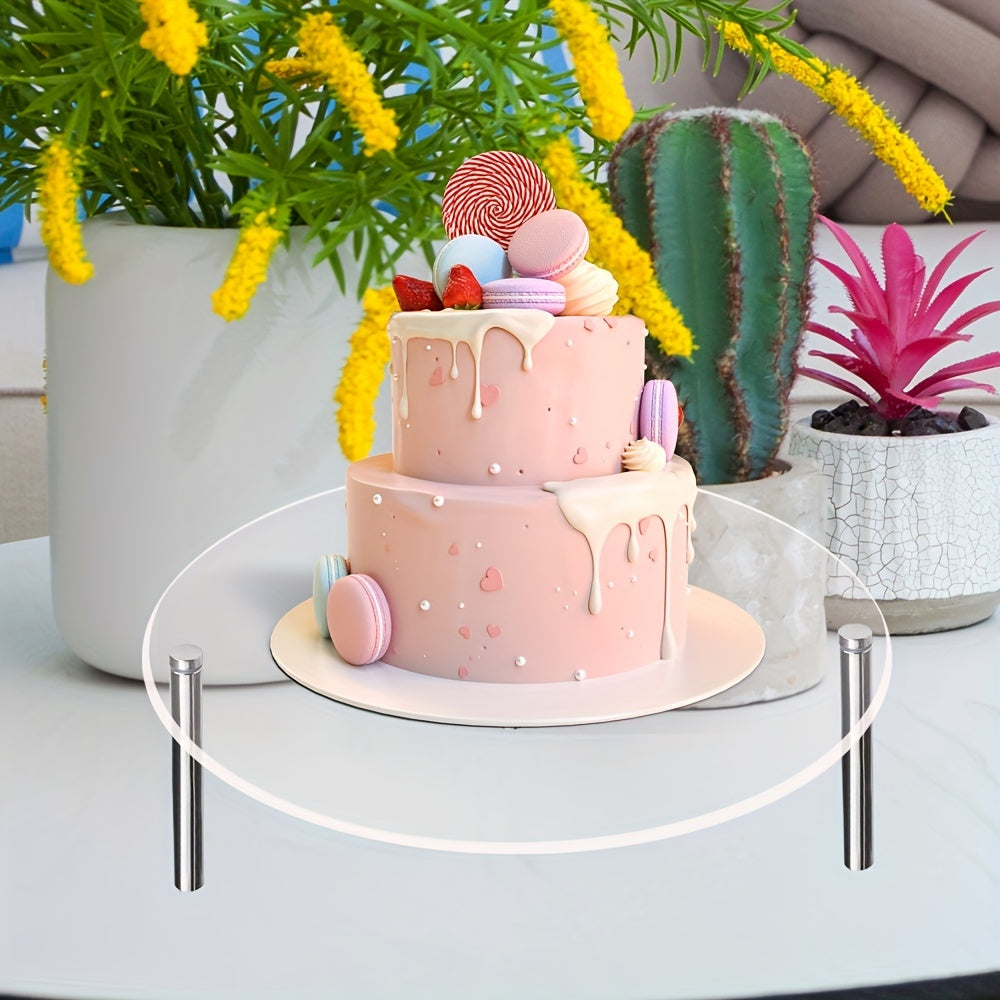 Acrylic Cake Stand Metal Stand for Kitchen Living Room