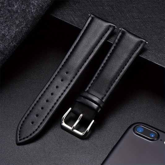 1pc Business PU Leather Strap 18 20 22 24mm Watch Strap