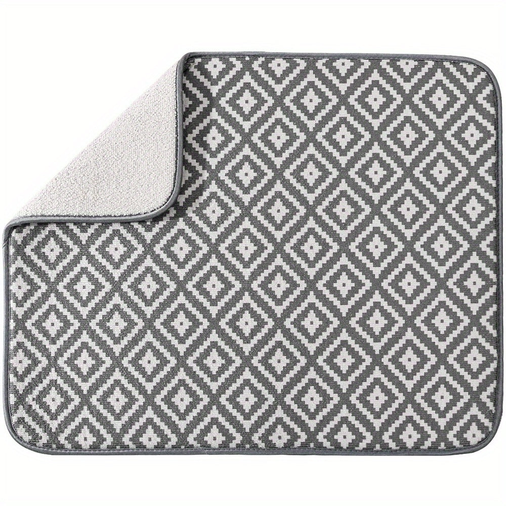 Stylish Microfiber Dish Drying Mat