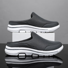 Men Slip on Mules House Slippers Lightweight Breathable Mesh Non Slip Slippers