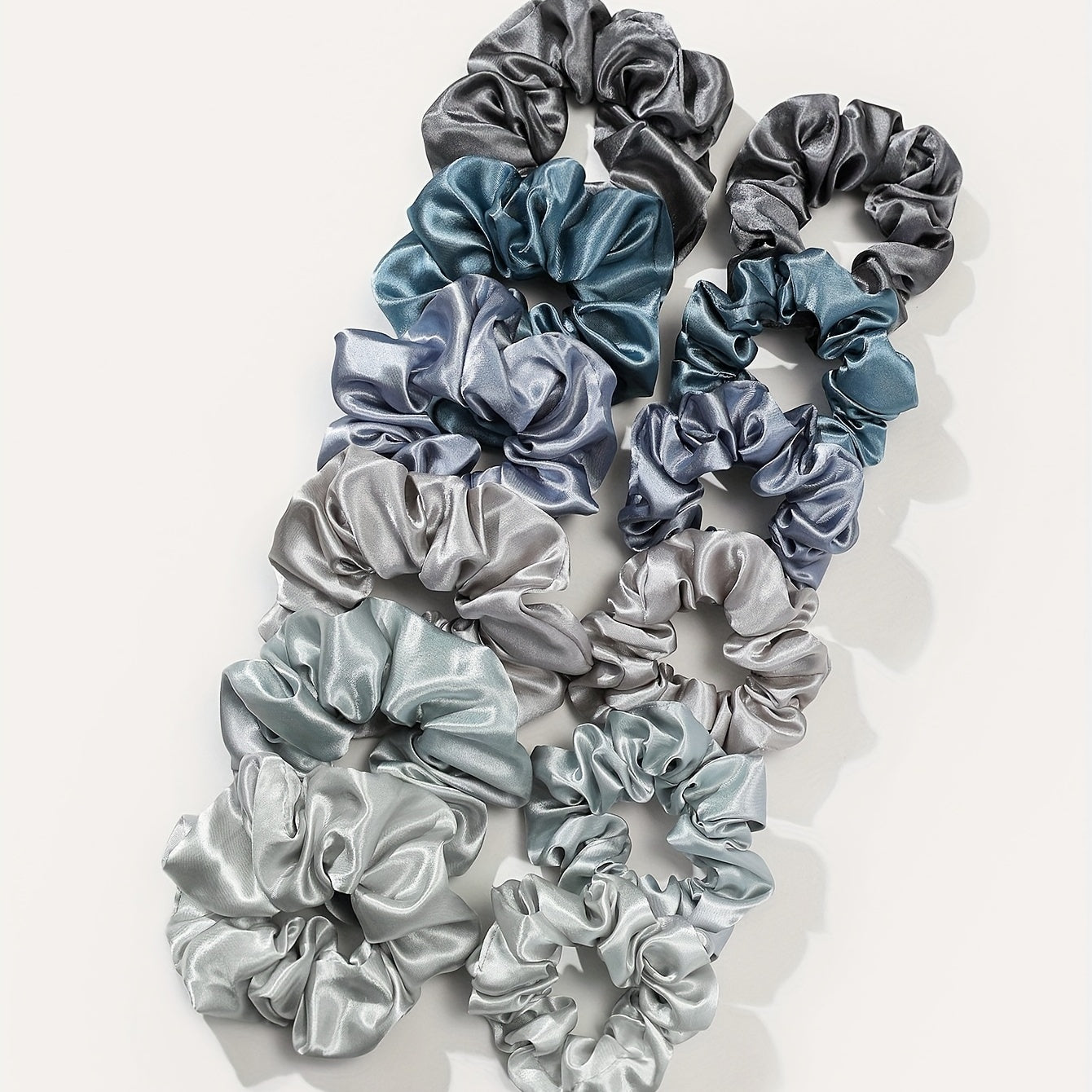 12pcs Scrunchies Hair Tie Soft Hair Rope Elastic Ponytail Holder Women Girls