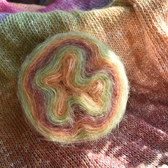 2pcs Gradient Mohair Long Dyed Fine Thread For Crocheting Sweater