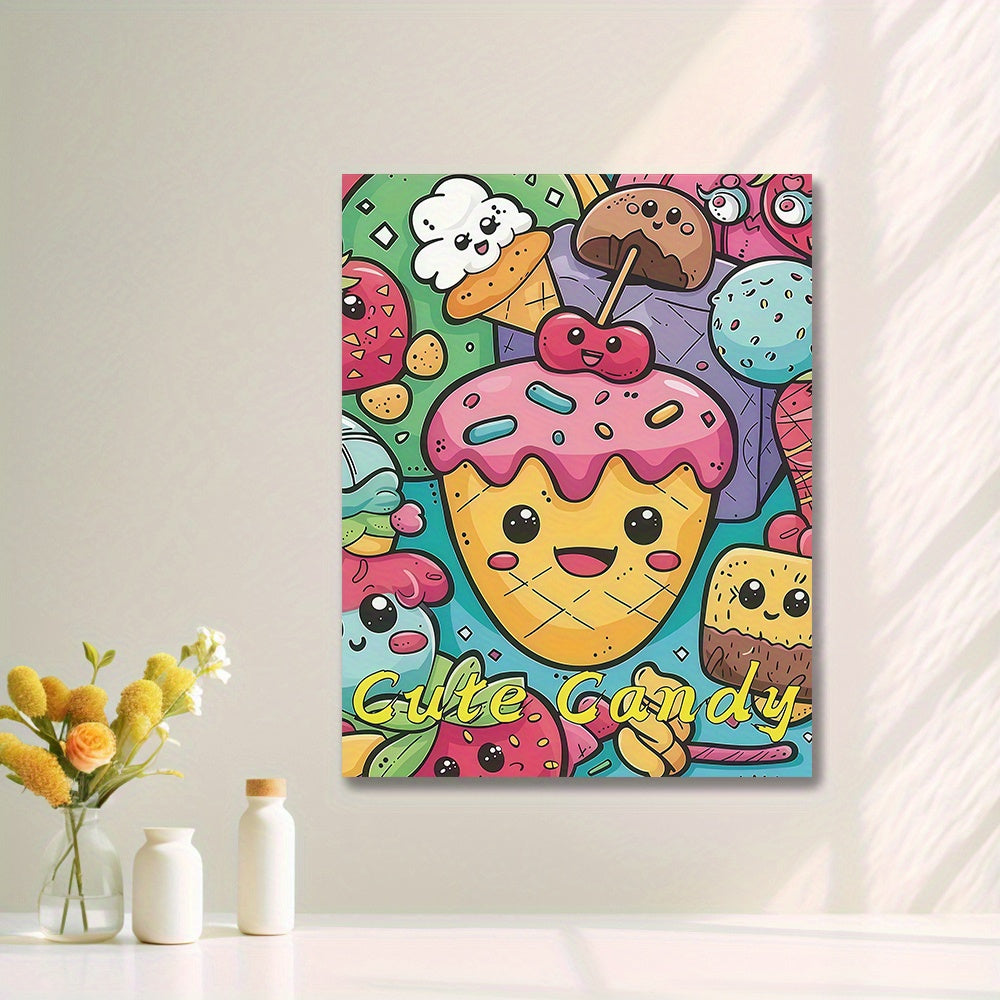 Set of 4 Abstract Anime Characters DIY Acrylic Painting Set