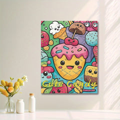 Set of 4 Abstract Anime Characters DIY Acrylic Painting Set