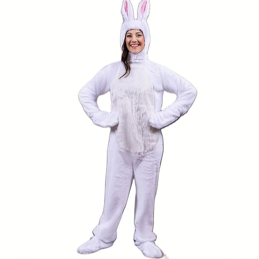 Easter Bunny Costume Soft Rabbit Pink Ears & Fluffy Tail