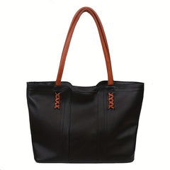 Large Capacity Lightweight Tote Bag Colorblock Handbag
